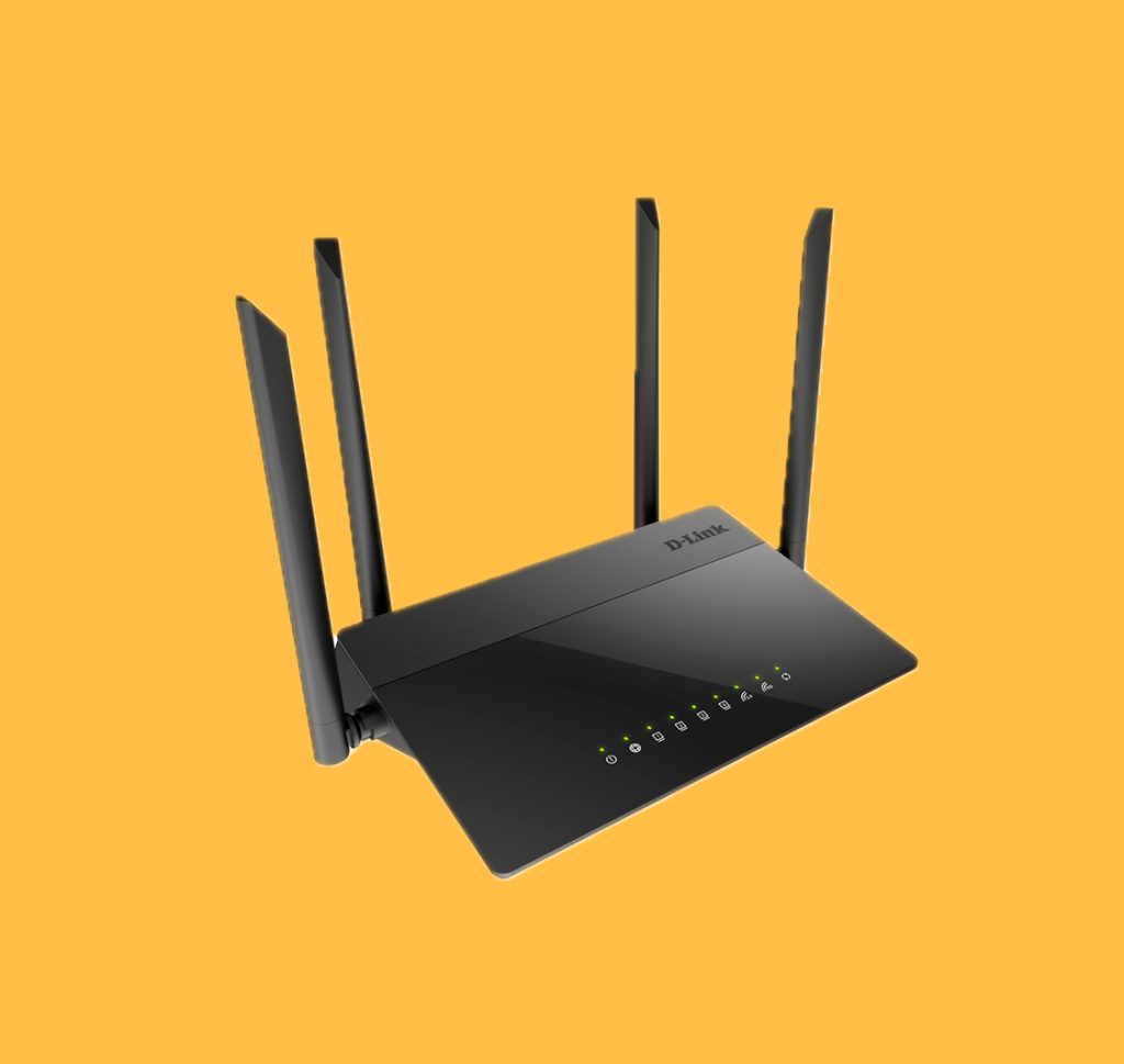 D-Link 841 Gigabit WAN port Dual Band AC1200 Router.  4 Antenna 5 Ethernet ports Gigabit WAN and Fast LAN ports