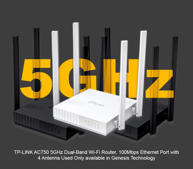 TP-Link C24 Dual band AC750 used router 300mbps and 450mbps wireless speed, Fast Speed 100mbps Ethernet ports 4 antenna with 5dbi